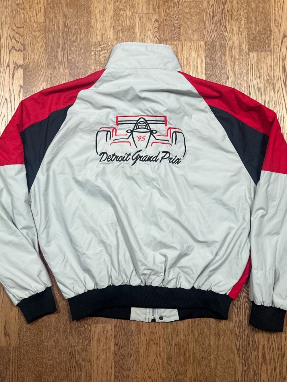 Vintage 90s INDYCAR Detroit Grand Prix Holloway Magna Windbreaker Jacket Mens XL